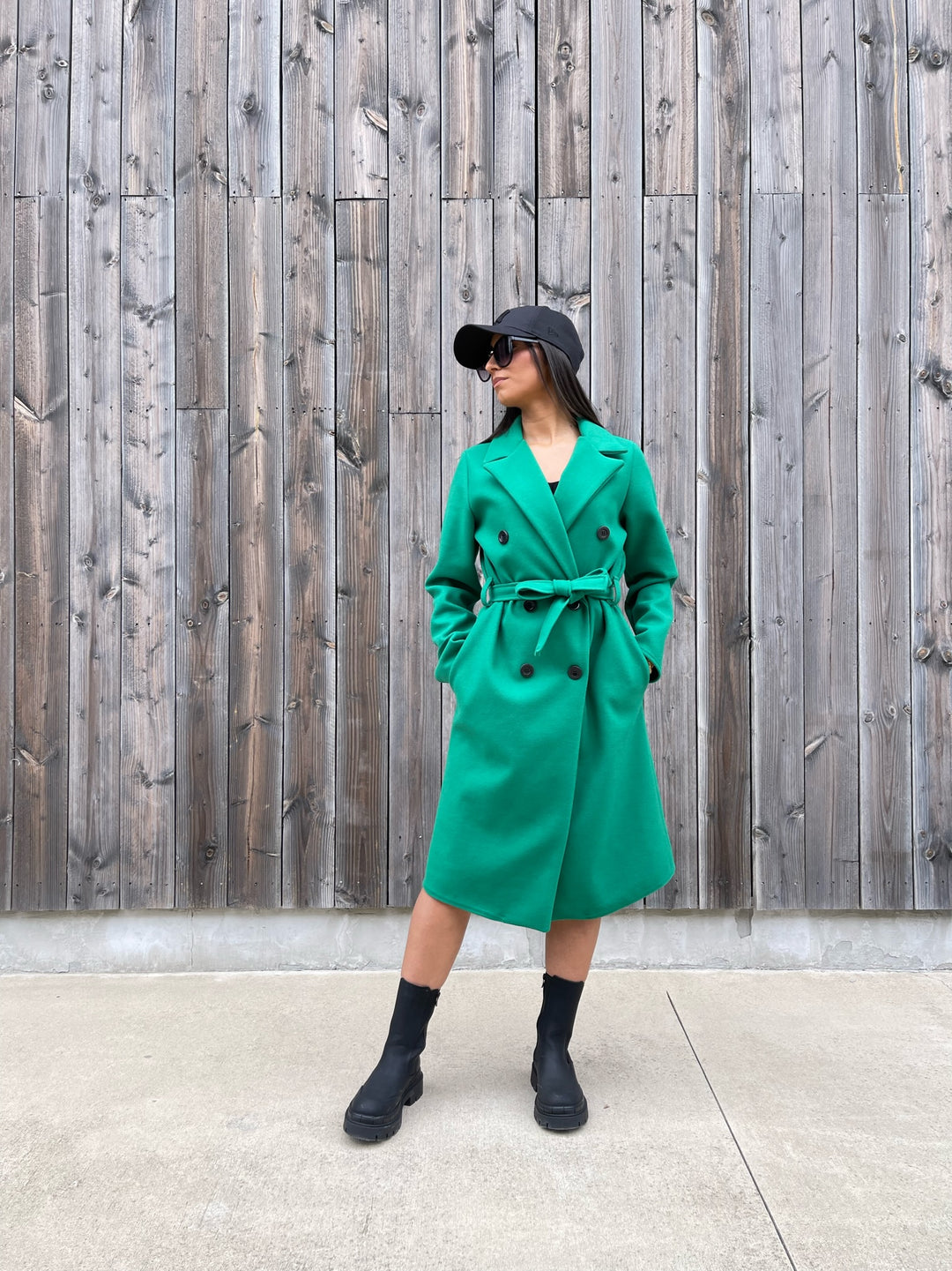 MANTEAU CLASSY VERT