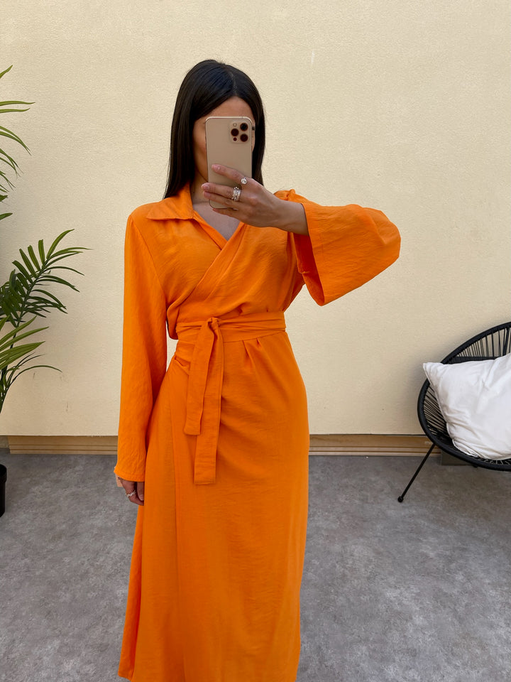 AYLA ORANGE DRESS