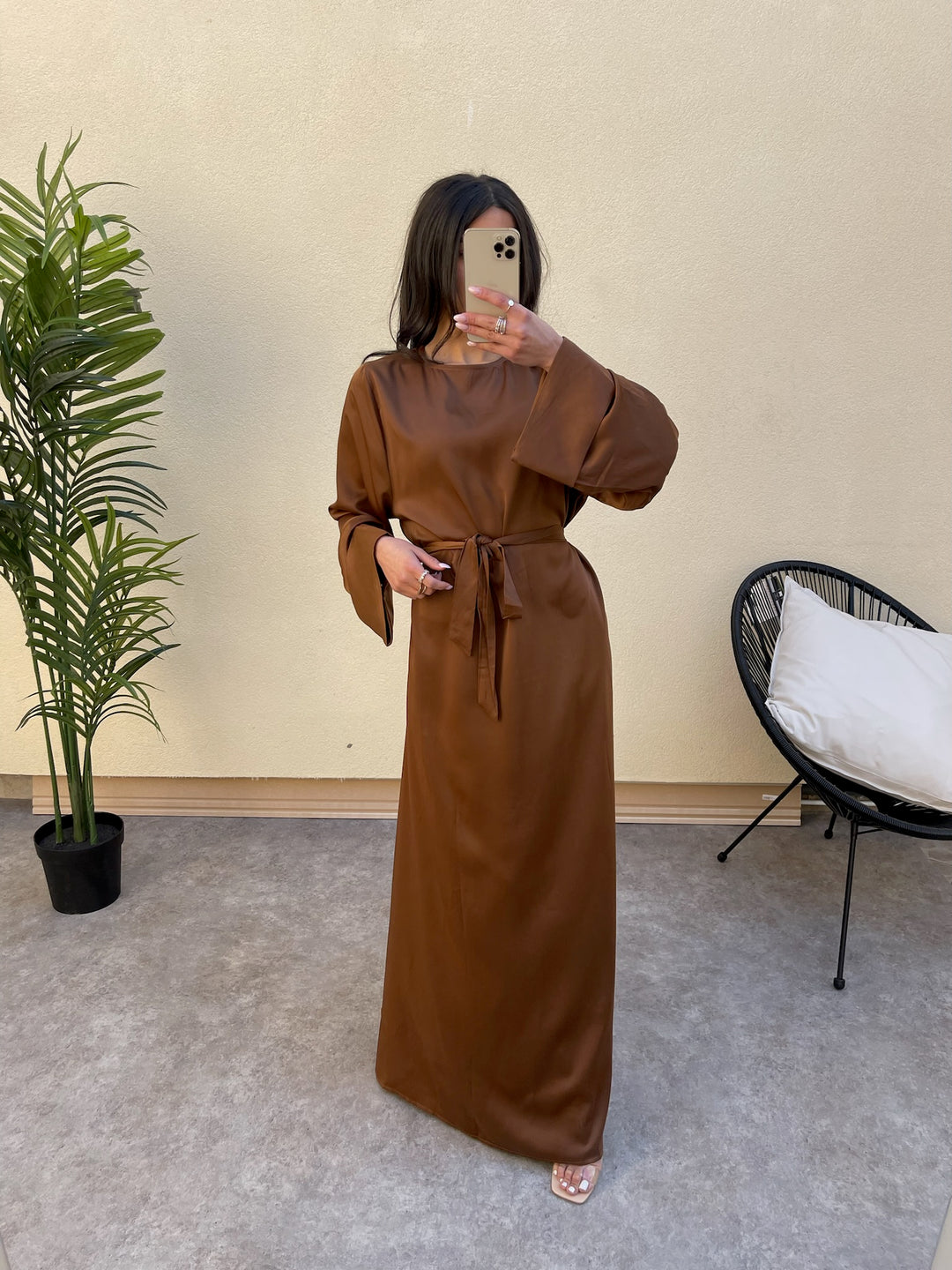 ROBE AÏDA CHOCOLAT