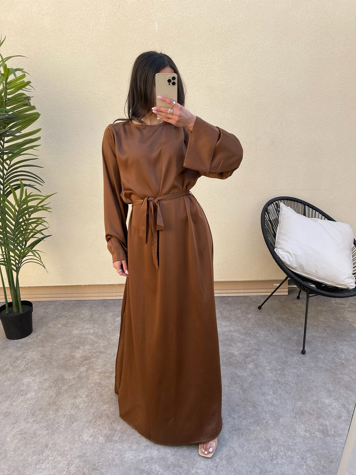 CHOCOLATE AIDA DRESS