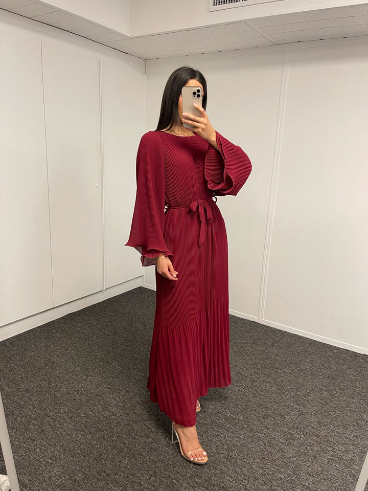 MELI BURGUNDY DRESS