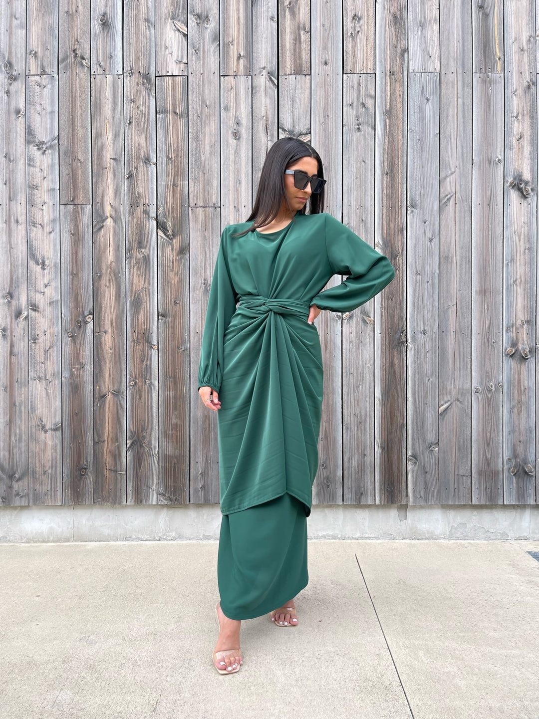 EMERALD WRAP ABAYA