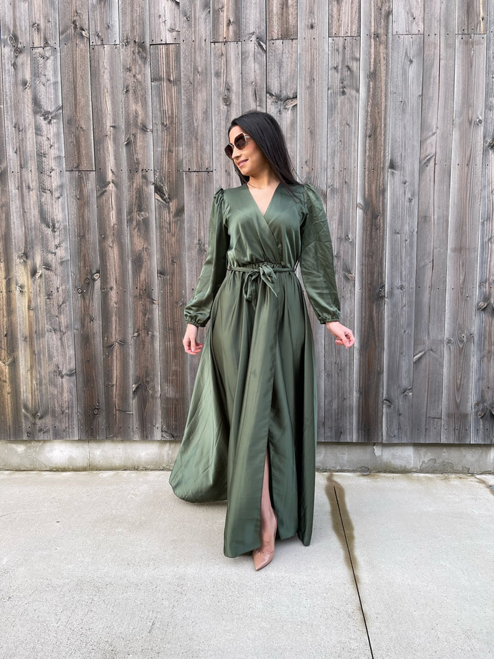 KHAKI-SILA-KLEID