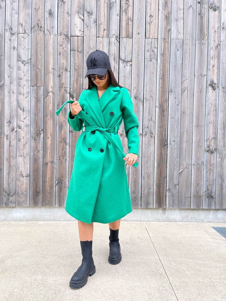 MANTEAU CLASSY VERT