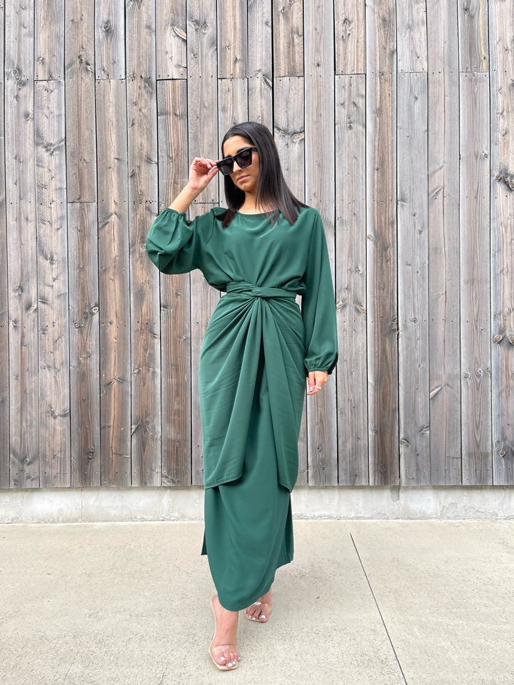 EMERALD WRAP ABAYA