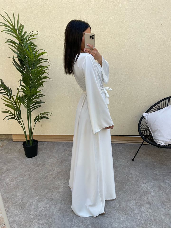 WHITE ALBA DRESS